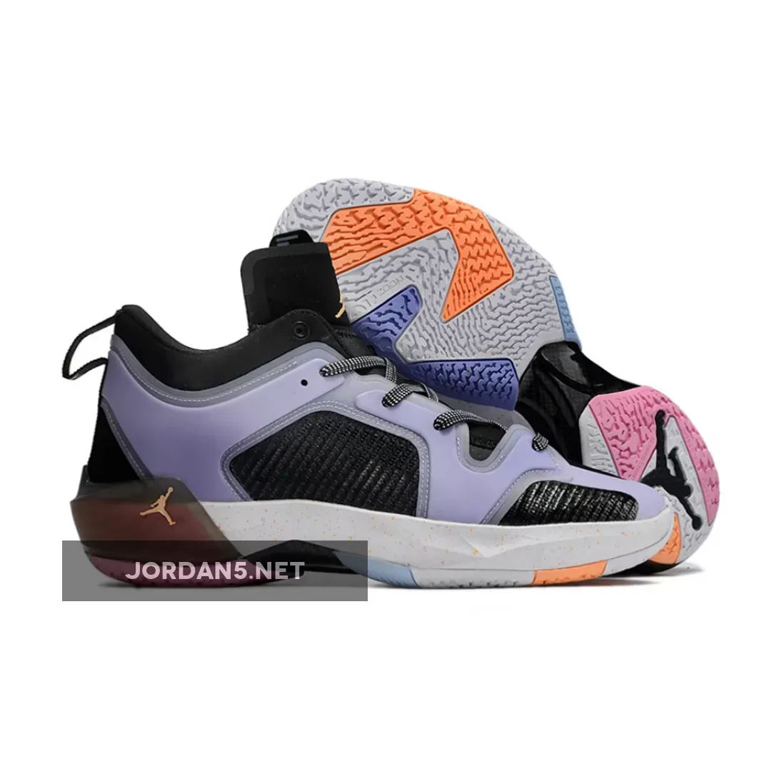 Air Jordan 37 Low 'Dongdan' Black/Orange Chalk-Lilac Ice FD8701-001 Online