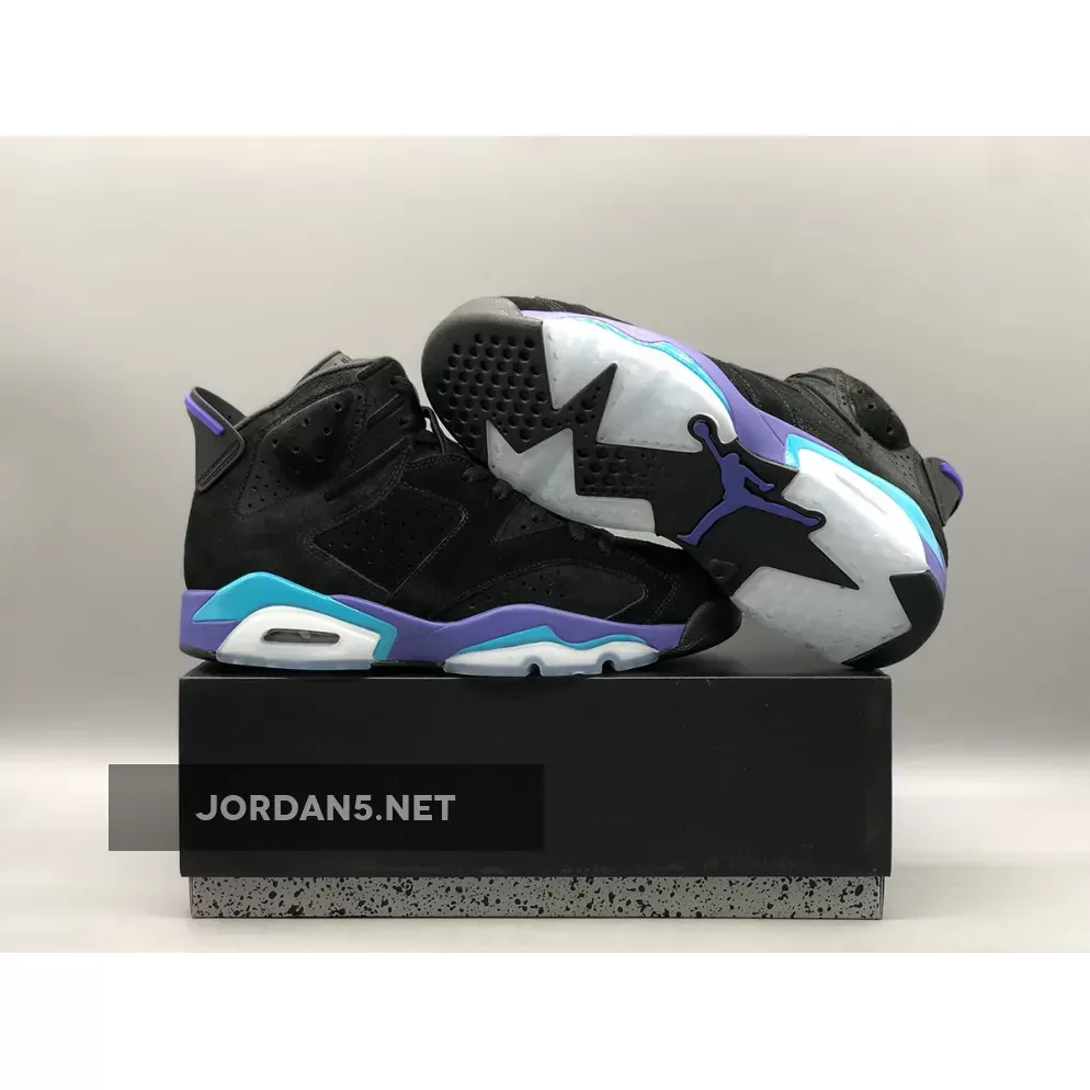 Air Jordan 6 'Aqua' Black/Bright Concord-Aquatone CT8529-004 jordan aquas