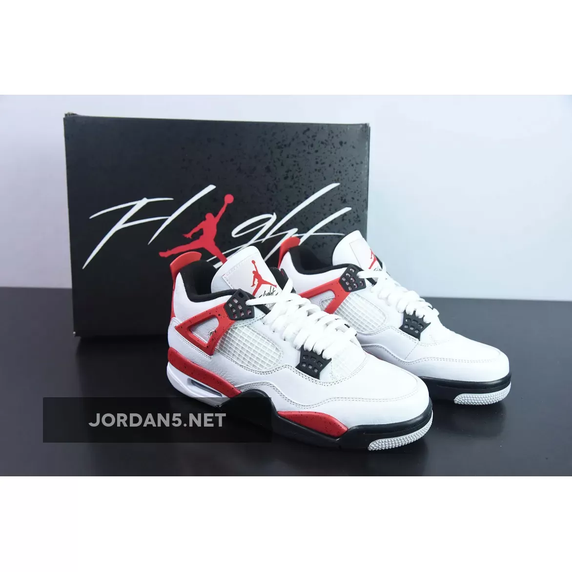 Air Jordan 4 'Red Cement' White/Fire Red-Black-Neutral Grey - red jordan 4