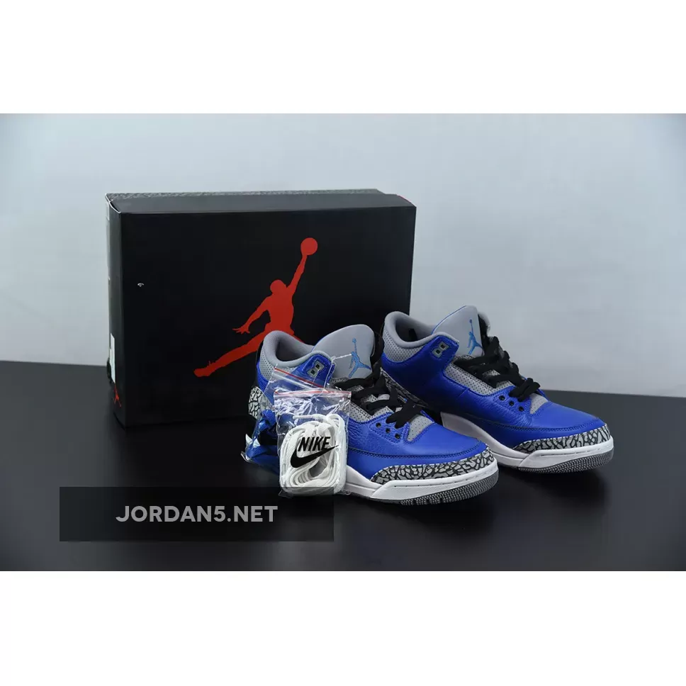 Air Jordan 3 Retro 'Varsity Royal' CT8532-400 #all blue 3s