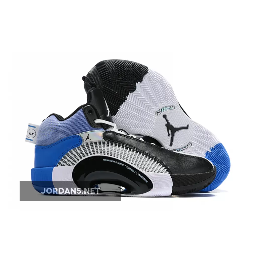 Fragment x Air Jordan 35 White/Black-Sport Blue DA2371-100 - air jordan 35 fragment