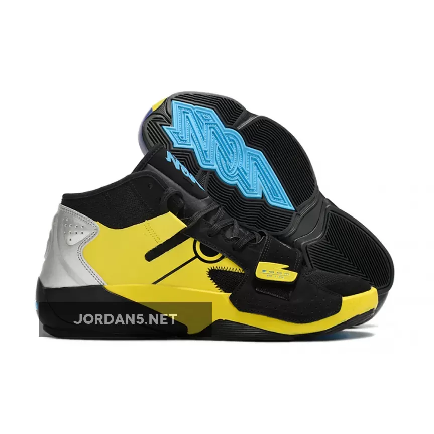 Jordan Zion 2 'Naruto vs. Sasuke' Black/Laser Blue-Yellow Strike FB1628-087 naruto x jordan zion 2