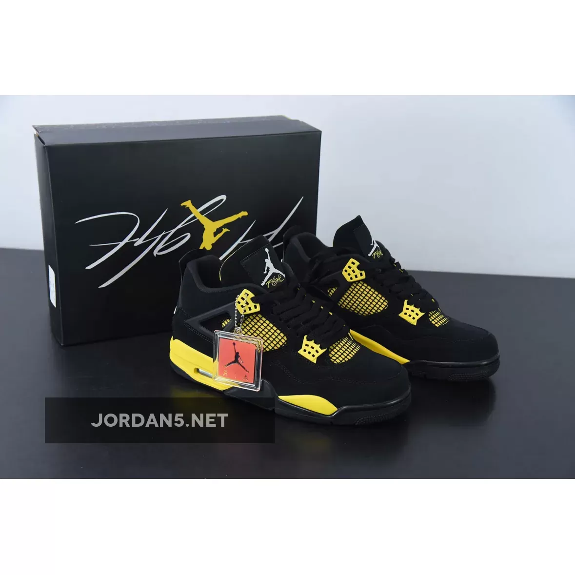 Air Jordan 4 'Thunder 2023' Black/Tour Yellow DH6927-017 / jordan 4 yellow thunder