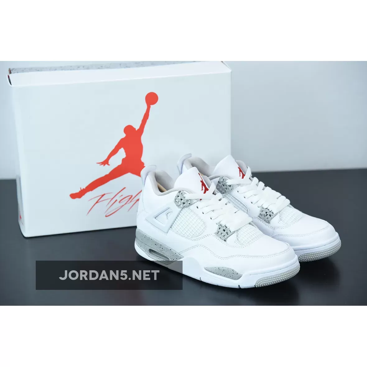 Air Jordan 4 Retro 'White Oreo' Mens AJ4 White Gray CT8527-100 #air jordan white oreo