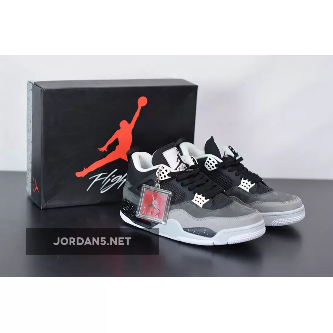 Air Jordan 4 Retro 'Fear Pack' Black/White-Cool Grey-Pure Platinum #jordan retro 4 fear