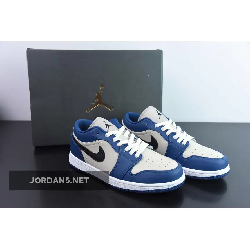 Air Jordan 1 Low 'Georgetown' French Blue/Black-College Grey-Sail nike georgetown sneakers