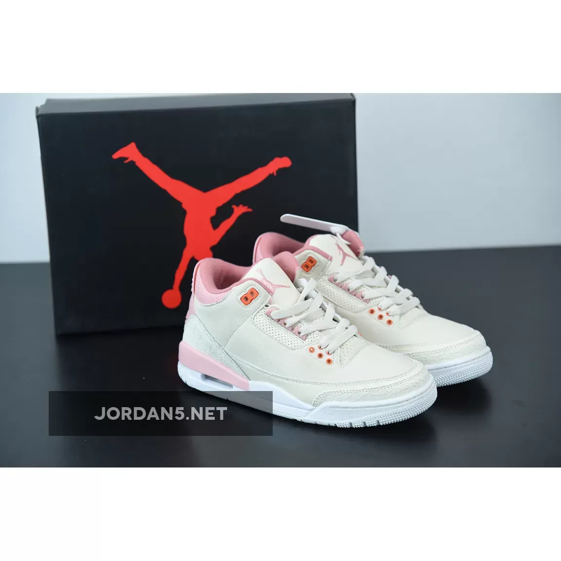 Wmns Air Jordan 3 Retro 'Sail Rust Pink' AJ3 White/Crimson light pink jordan 3