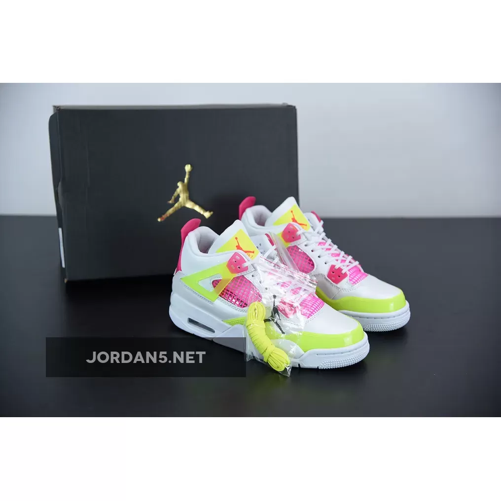 Jordan 4 GS Lemon Venom CV7808-100 air jordan 4 pink