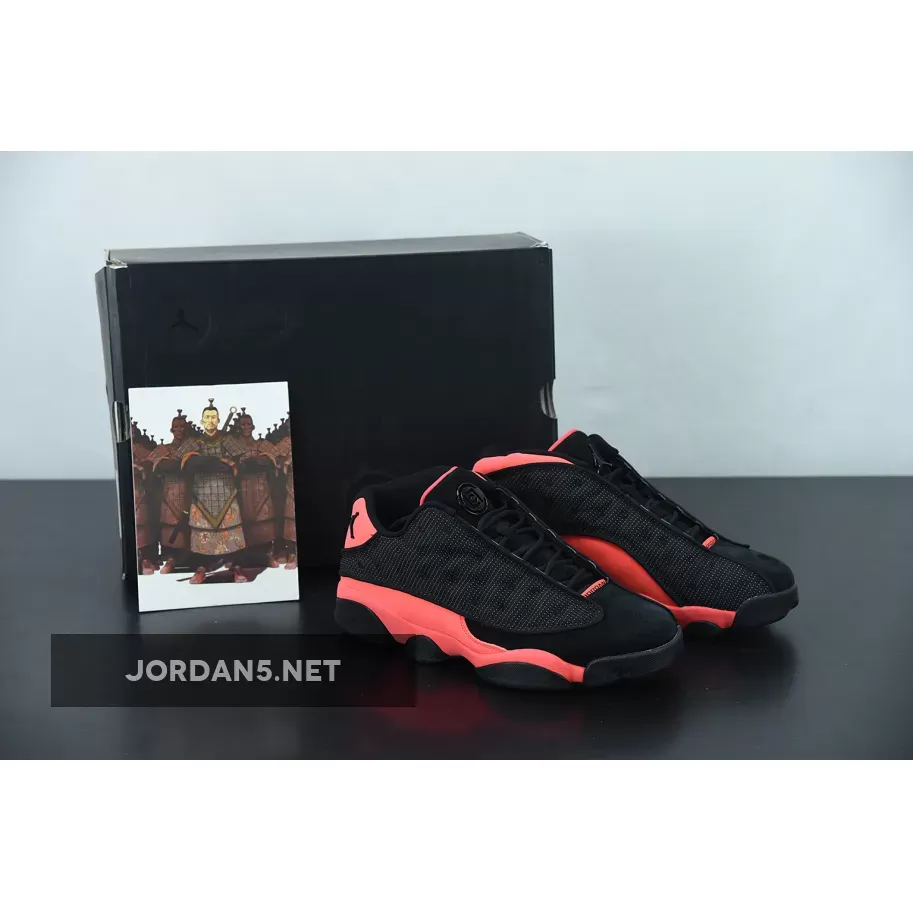 Clot x Air Jordan 13 Low Black/Infrared 23 #jordan 13 clot