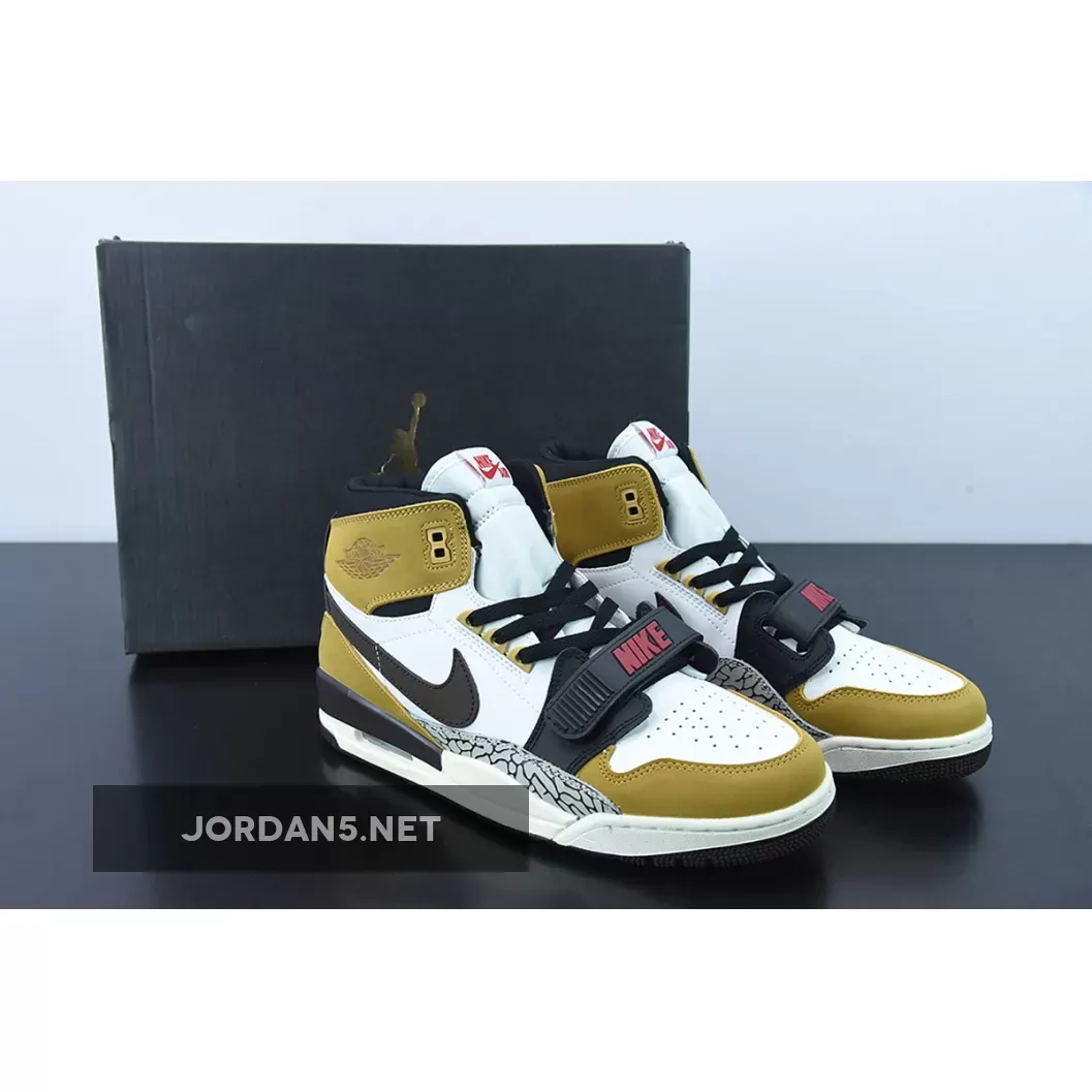 Air Jordan Legacy 312 'Rookie of the Year' White/Baroque Brown-Wheat jordan legacy 312 rookie of the year