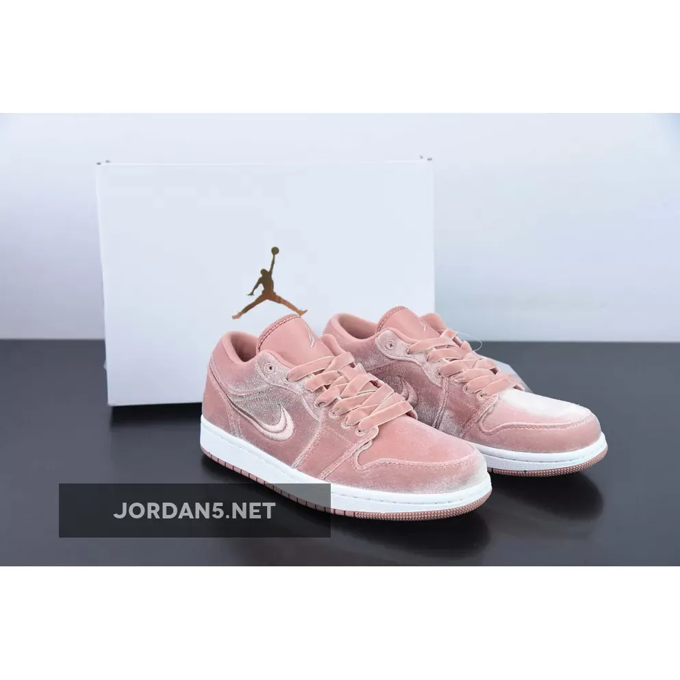 Air Jordan 1 Low 'Pink Velvet' DQ8396-600 - jordan 1 low pink