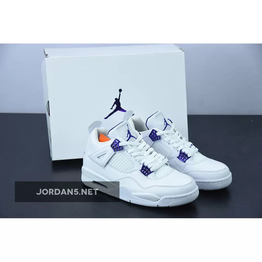 Air Jordan 4 'Purple Metallic' CT8527-115 - jordan 4s white and purple