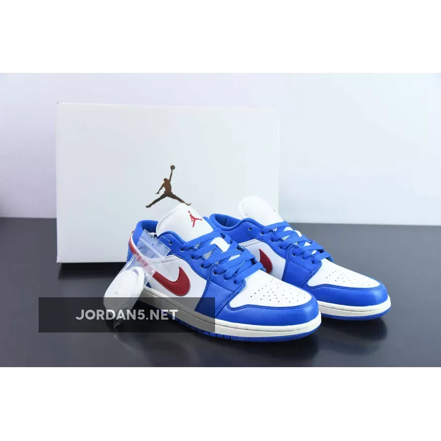 Air Jordan 1 Low Sport Blue/Gym Red-White DC0774-416 New Releases