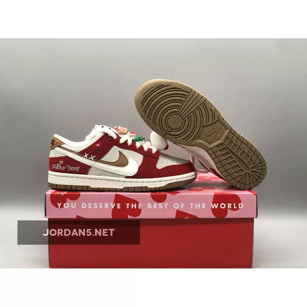 Nike Dunk Low 'Christmas' Red White #dunk lows red and white