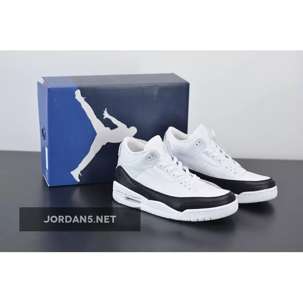 Air Jordan 3 Retro 'Fragment' Unisex DA3595-100 White/Black-White AJ3 fragment 3 jordan