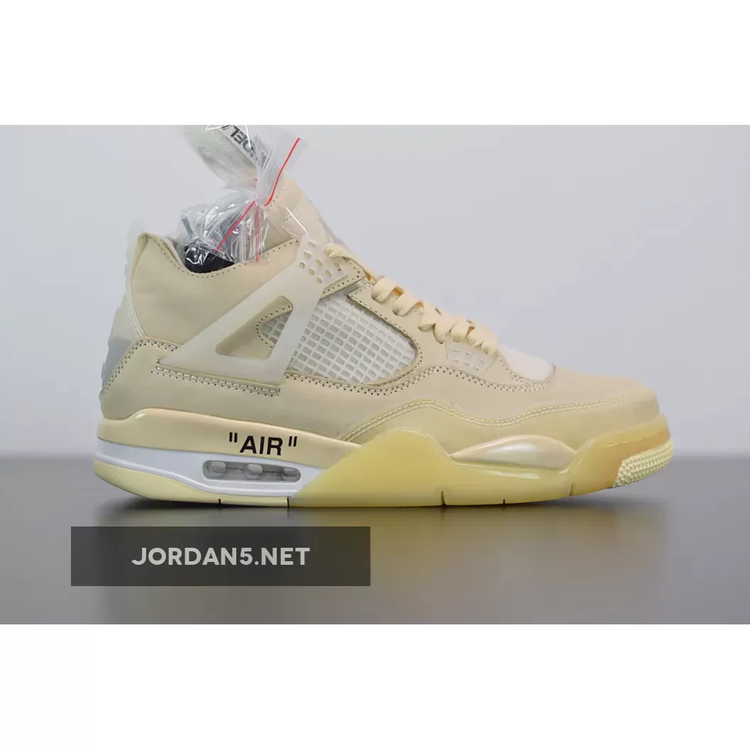 Air Jordan 4 Off-White Sail Cream #off white 4s jordans